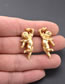 Fashion Gold Color Angel Shape Decorated Earrings