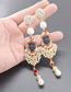 Fashion Multi-color Pearl&diamond Decorated Earrings