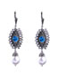 Fashion Antique Silver Pearl&diamond Decorated Earrings