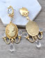 Fashion Gold Color Pure Color Decorated Earrings