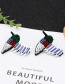 Fashion Multi-color Bird Shape Decorated Earrings