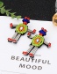 Fashion Multi-color Bead Decorated Earrings