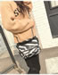 Fashion White Color Matching Decorated Shoulder Bag
