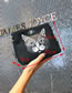 Fashion Black Cat Pattern Decorated Shoulder Bag