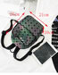 Fashion Black Triangle Pattern Decorated Backpack