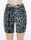 Fashion Black+gray Leopard Pattern Decorated Sweater