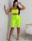 Fashion Light Green Pure Color Decorated Jumpsuit