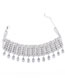 Fashion Silver Color Water Drop Shape Decorated Choker