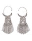 Fashion Silver Color Full Shape Decorated Earrings (left Ear)