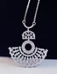 Fashion Silver Color Sector Shape Decorated Necklace