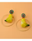 Fashion Yellow Bird Shape Decorated Earrings