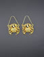 Fashion Gold Color Angel Shape Decorated Earrings