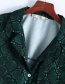 Fashion Green Snake Pattern Decorated Shirt