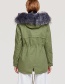 Fashion Olive Fur Collar Design Cotton-padded Clothes