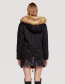 Fashion Khaki Fur Collar Design Cotton-padded Clothes
