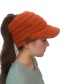 Fashion Brown Pure Color Decorated Knitted Hat