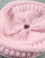 Fashion Khaki Label Decoratedpure Color Knitted Hat