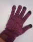 Fashion Purple Pure Color Decorated Gloves