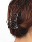 Elegant Black Hollow Out Design Pure Color Hair Claw(large)