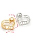 Elegant Gold Color Heart Shape Design Hollow Out Hair Claw(small)