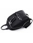 Fashion Black Double Zippers Design High-capacity Backpack