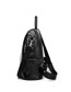 Fashion Black Zippers Design High-capacity Backpack