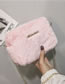 Fashion Pink Pure Color Design Square Shape Shoulder Bag