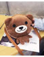Fashion Brown Cartoon Bear Shape Design Shoulder Bag