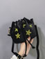 Fashion Black Star Pattern Decorated Shoulder Bag