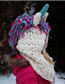 Lovely White Unicorn Shape Design Child Knitted Hat