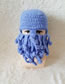 Lovely Navy Octopus Shape Design Pure Color Knitted Hat