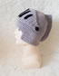 Lovely Gray+black Gladiator Shape Design Simple Knitted Hat