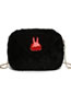 Fashion Black Ears Pattern Decorated Shoulder Bag