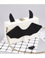 Fashion White Cartoon Bat Shape Design Shoulder Bag