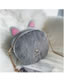 Fashion Light Gray Cartoon Cat Shape Design Shoulder Bag