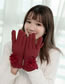 Fashion Purple Flowers Decorated Touch-screen Gloves