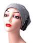 Fashion Light Gray Pearls Decorated Pure Color Hat