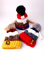 Fashion Red Letter H Decorated Baby Thicken Hat