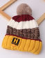 Fashion Yellow Letter H Decorated Baby Thicken Hat