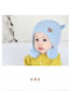 Fashion Yellow Fuzzy Balls Decorated Pure Color Baby Hat
