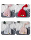 Fashion Gray Tail Shape Design Pure Color Child Hat