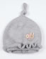 Fashion Gray Mushroom Pattern Decorated Baby Knitted Hat