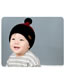 Fashion Black Star Pattern Decorated Child Knitted Hat