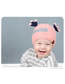 Fashion Pink Antlers Shape Decorated Child Knitted Hat