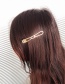 Elegant Gold Color Pure Color Design Hollow Out Hair Clip