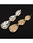 Fashion Silver Color Full Diamond Design Long Earrings