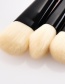 Fashion Beige+red Color Matching Design Cosmetic Brush(6pcs)