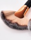 Fashion Black+coffee Sector Shape Design Cosmetic Brush(10pcs)