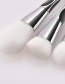 Fashion Silver Color Pure Color Design Cosmetic Brush(7pcs)
