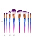 Fashion Multi-color Oblique Shape Design Cosmetic Brush(8pcs)